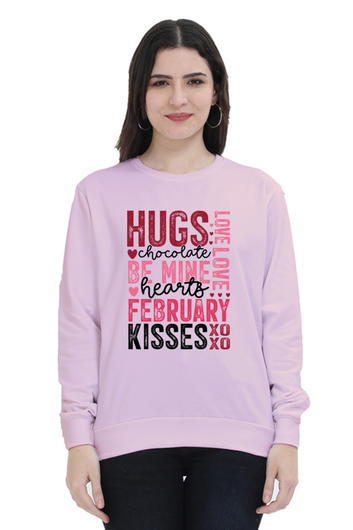 Hugs & Kisses Valentine Sweatshirt – Love in Every Stitch