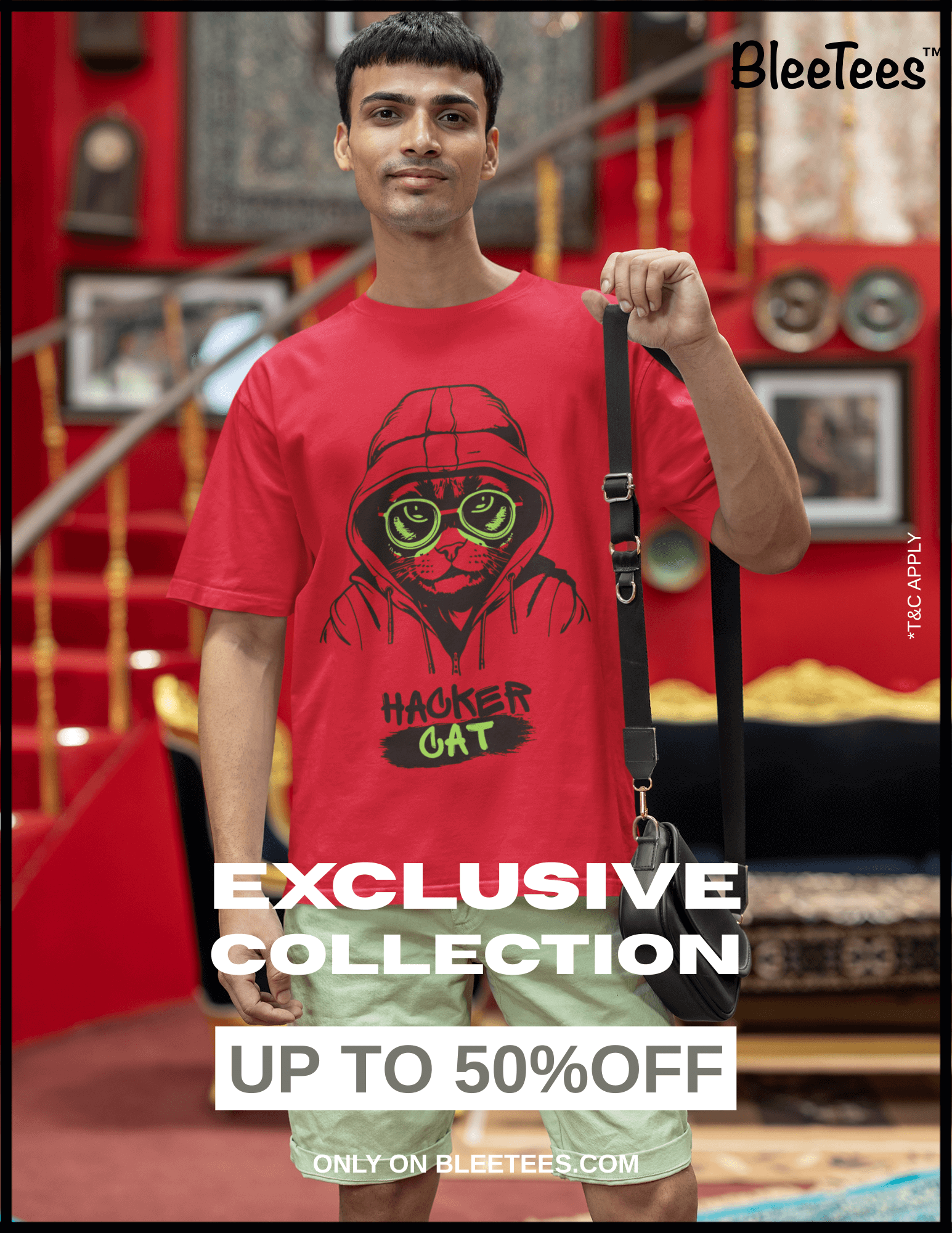Hacker Cat - Unisex Oversized T-Shirt