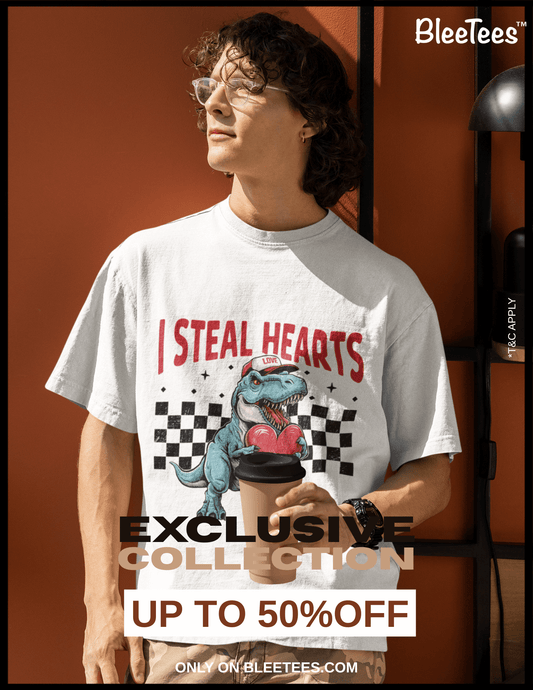 I Steal Hearts - Valentine's Oversized T-Shirt