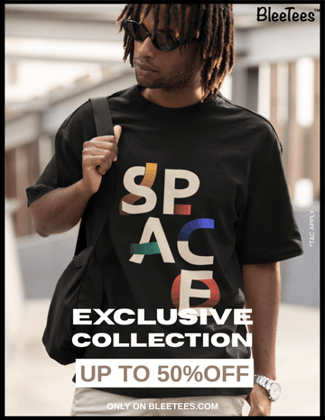 "SPACE" Geometric Unisex Oversized T-Shirt