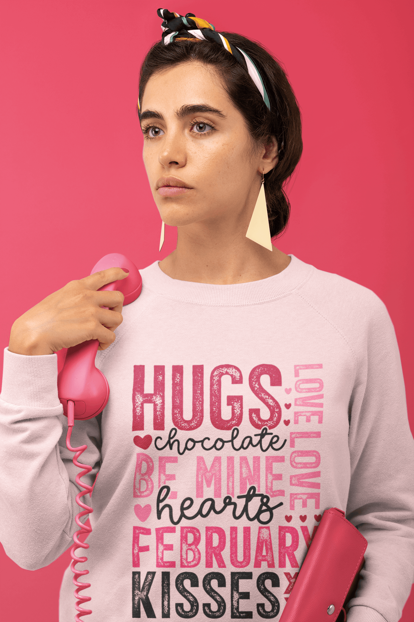 Hugs & Kisses Valentine Sweatshirt – Love in Every Stitch